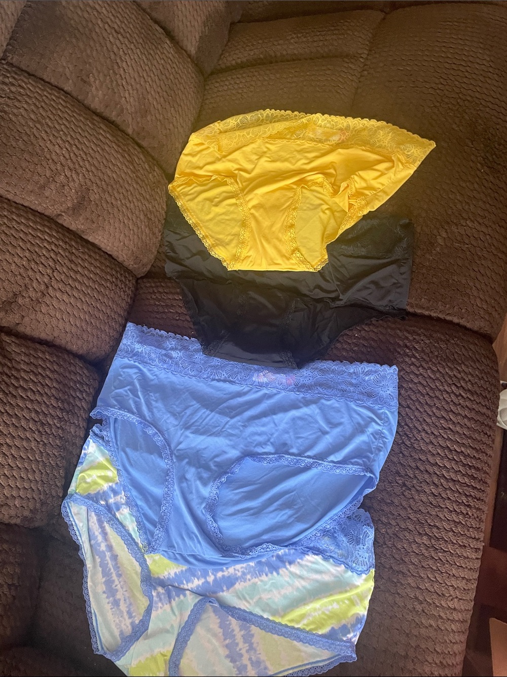 No Boundaries Yellow, Black, Blue, Tie-Dye Panty Bundle